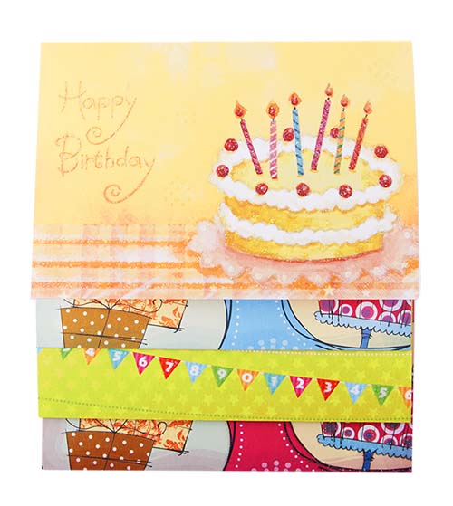 Основа для листівок з кольоровими конвертами "Birthday" 10,5*14,8 см, ZB.18226-AD