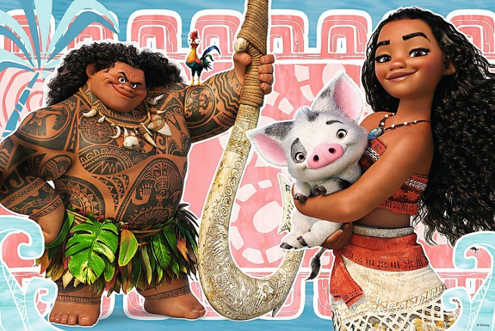 Пазл "100" - Ваяна та друзі. Disney Moana, Trefl, 16298