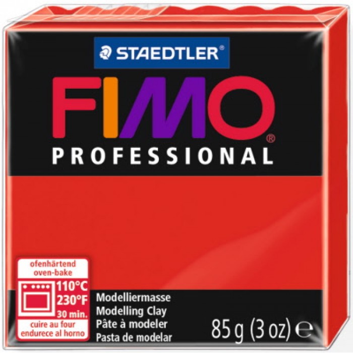 Пластика Professional, красная 85гр. Fimo