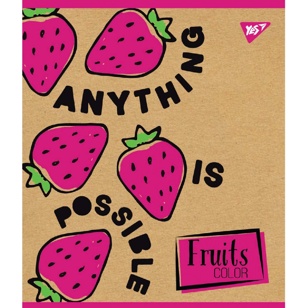 Тетрадь 18 кл YES "Fruits color", 765087