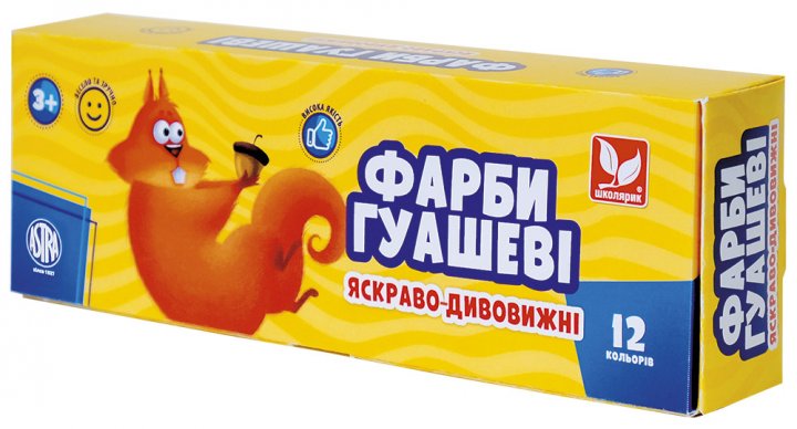 Фарби гуашеві 12 кол, 20 мл, 83414901-UA 3