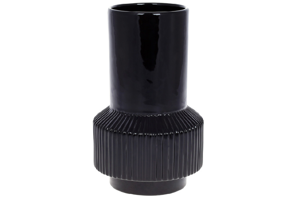 Ваза керамическая 22 см, черный, 733-492