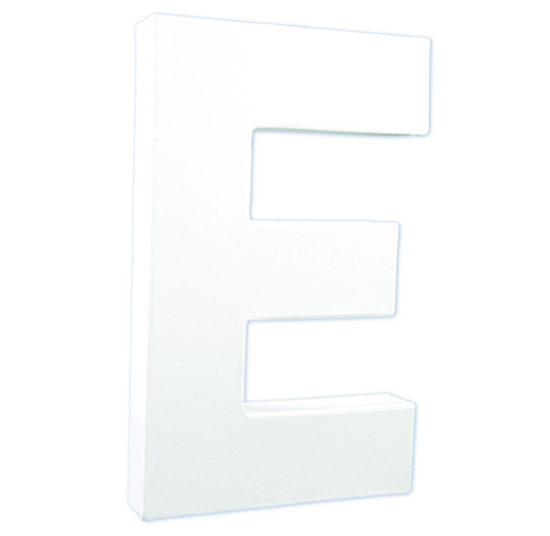 Заготовка из папье-маше Буква "E" 3*13,5*20,5 см, AC704C ТМ "Clairefontaine"