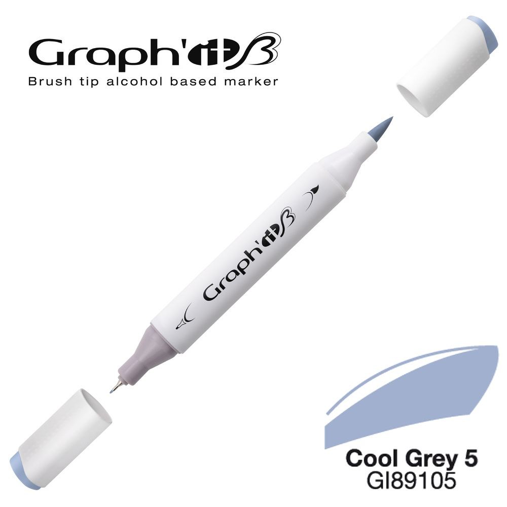 Маркер двосторонній Brushmarker, Холодний сірий 5 (9105), GI89105 Graph`it