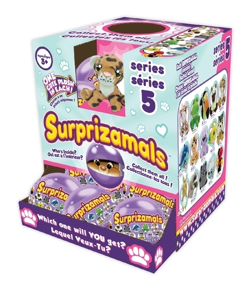 Мягкая игрушка - сюрприз в шаре Surprizamals S5, (15 видов в асс., в дисплее с "окошком"), SUR20278W