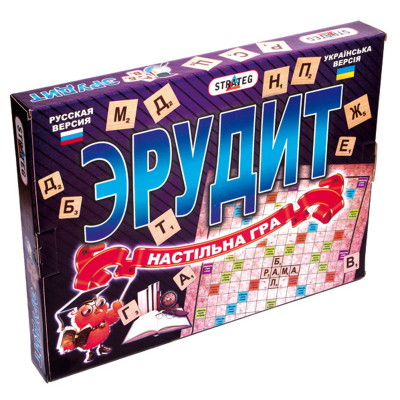 Гра настільна "Ерудит" (укр) 30451, ТМ "Strateg"