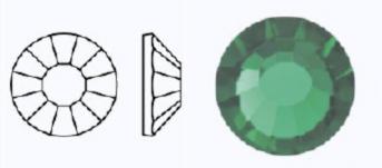 Стразы фольгированные 50730/497-11-612/EMERALD- ss6 (1,9-2,1 мм, 40 шт) M. C. Rose VIVA12