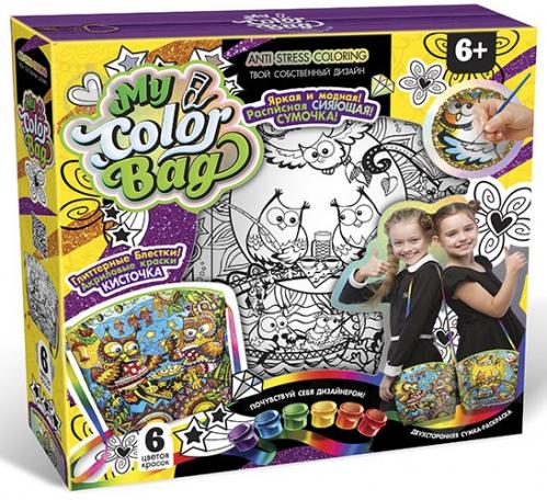 Набор креативного творчества "My Color Bag", сумка-раскраска, укр, мини mCOB-01-01,02,03,04,05
