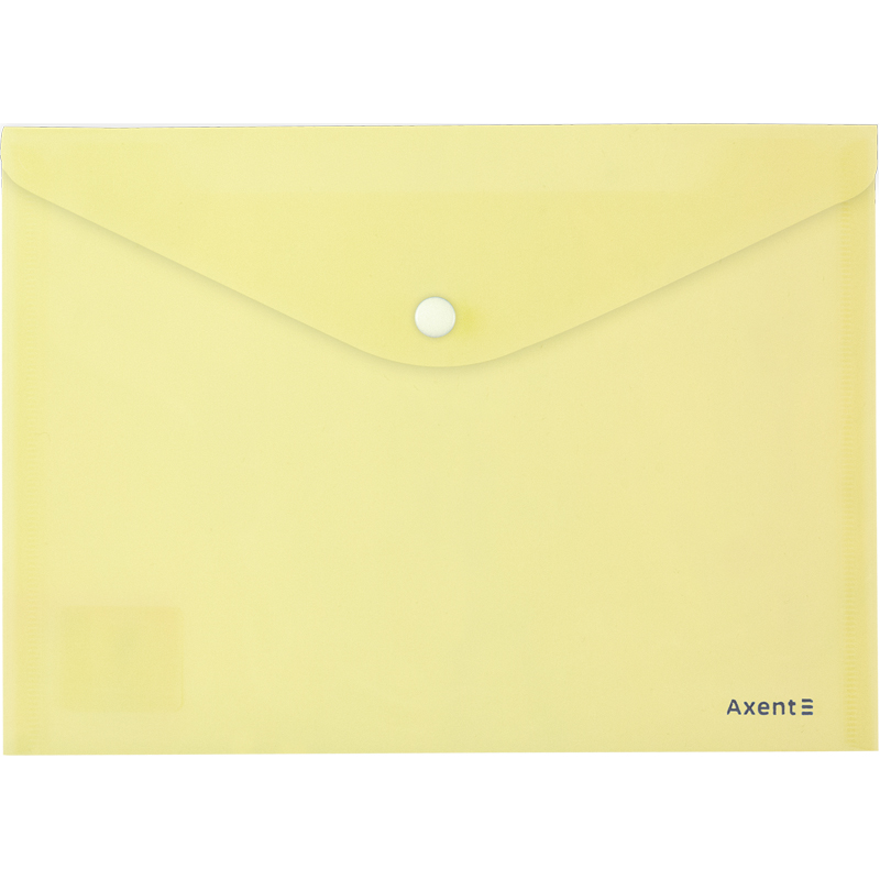 Папка на кнопке А5, Pastelini, желтая 1522-08-A Axent