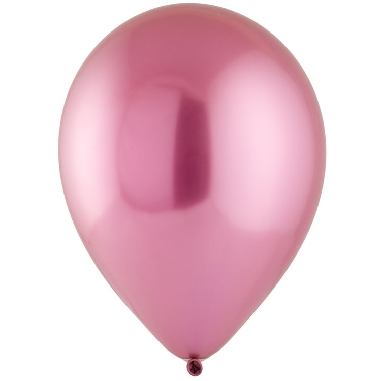 Кулька повітряна 5"/853 Хром Сатин темно-рожевий Flamingo, 1102-1866