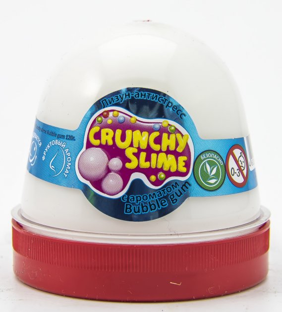 Лізун-антистрес "Mr.Boo" Crunchy slime BubbleGum 120г. -УКР