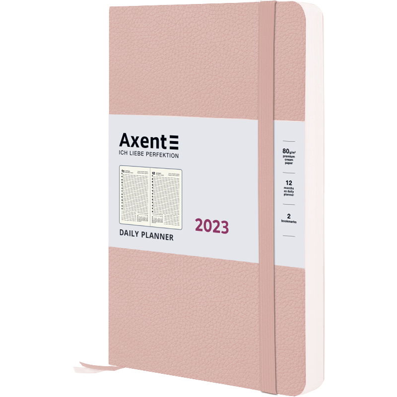 Щоденник 2023, Partner Soft Skin, 145*210, пудровий, 8810-23-24-A