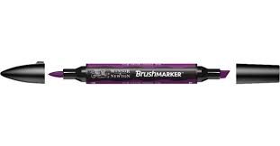 Маркер двосторонній Brushmarker, Сливовий, 0204197 W&N
