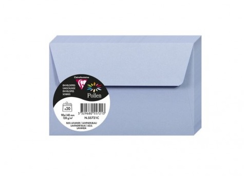 Конверт декоративный Pollen DL (110*220 мм)/120 г, Lavander blue/Голубая лаванда