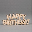 Заготовка деревянная Слово "Happy Birthday!" 90*37*4 мм, МС162