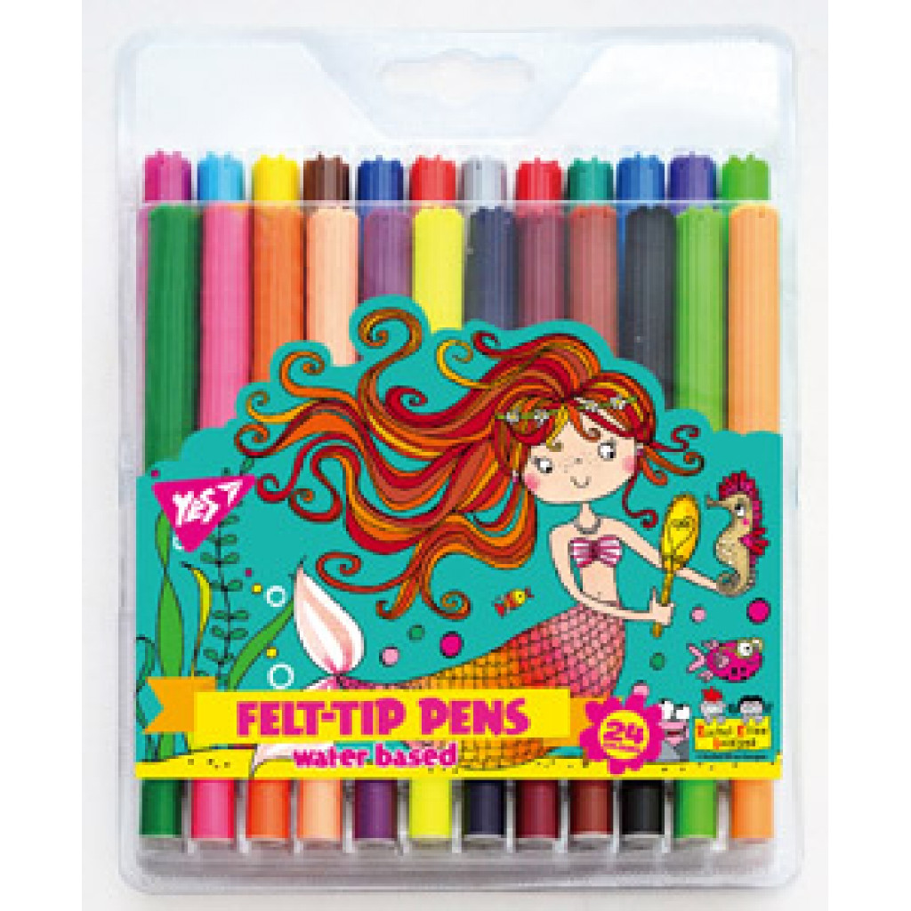 Фломастери 24 кол. "Rachel Mermaid", 650379