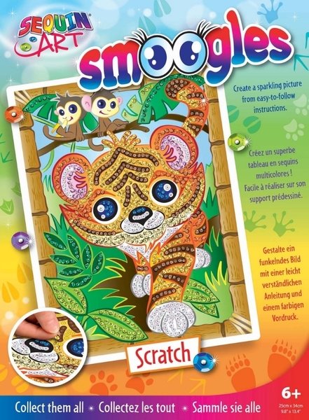 Набор для творчества Sequin Art Smoogles Тигр, SA1815
