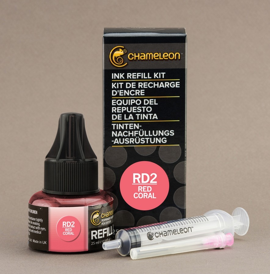 Чорнило для заправки маркера Chameleon 25 мл - Vermillion (верміліон, RD3), CT9041