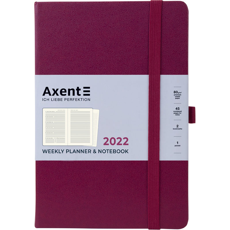 Еженедельник 2022, Prime Strong, 145*210, винный, 8507-22-46-A