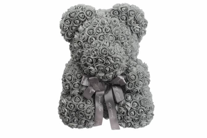 Мишка из фоамирановых роз 37 см, 5-53810