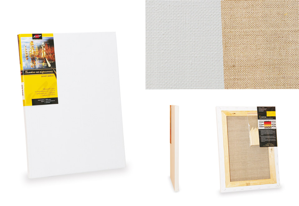 Подрамник, 20*40 см, крупное зерно, акрил, лен, ТМ "Маэстро"