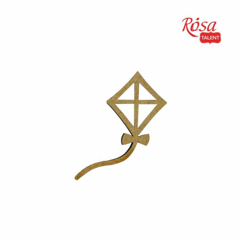 Міні-заготовка Повітряний змій, МДФ, 2,6*5 см, 1 шт., Rosa Talent (10)