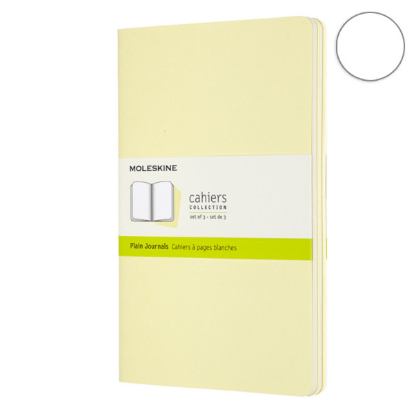 Записник Ніжний Жовтий середній нелінован, Moleskine Cahier, CH018M23