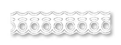 Лента самоклеящаяся "Волны", Белая, 17 мм*2 м, Heyda