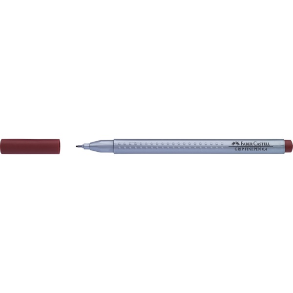 Линер Grip FinePen 0,4 мм коричневый, 151687 Faber-Castell