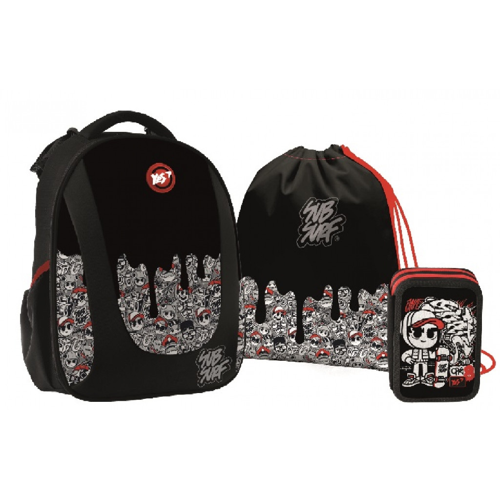 Набор коллекционный для мальчика YES H-28 "Collection "SubSurf. Black and White", 3 предм., 555378