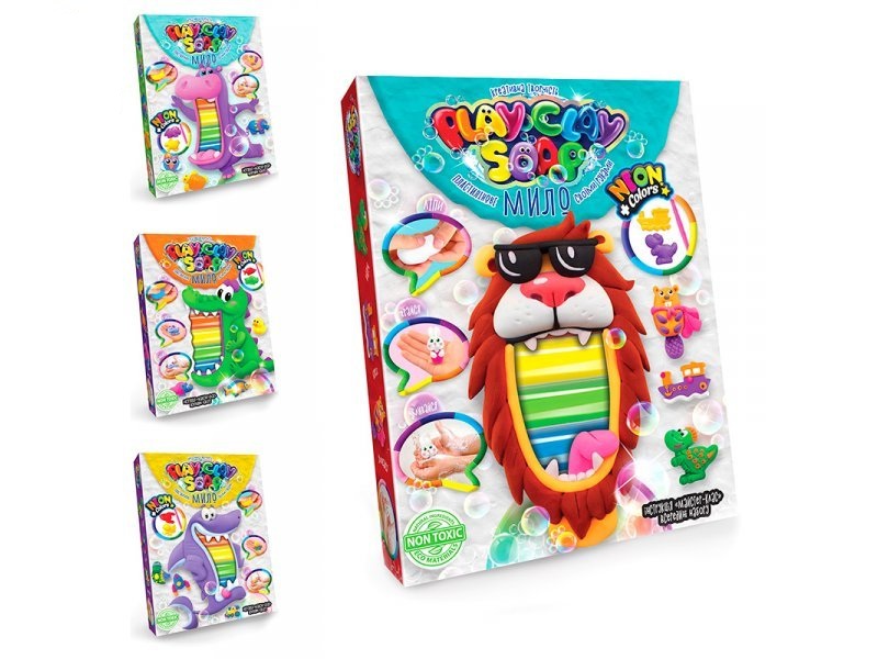 Набір креативної творчості "Пластилінове Мило. Play Clay Soap" укр. (16), PCS-03-01U,02U,03U,04U