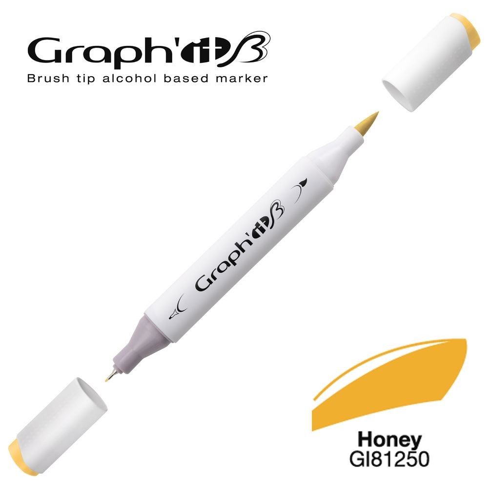 Маркер двосторонній Brushmarker, Мед (1250), GI81250 Graph`it