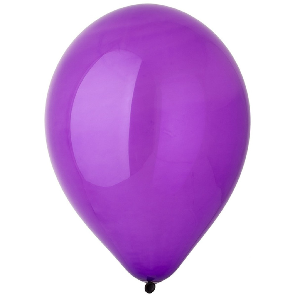 Кулька повітряна 12"/366 кристал фіолетовий Purple, 1102-1639