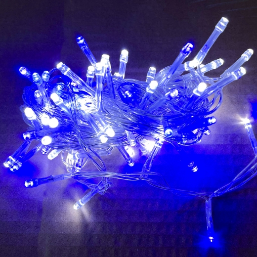 Електрогірлянда "Novogod`ko" світлодіодна нитка 5 м, 100 LED, холодний білий+синій, 973760