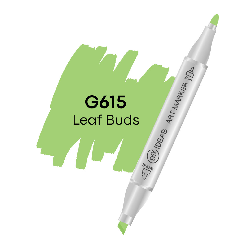 Маркер двосторонній Бруньки листя, G615, 99IDEAS