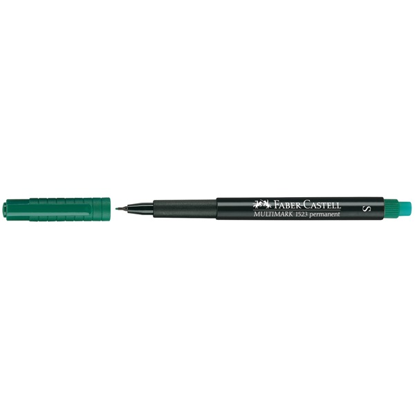 Маркер перманентный Multimark OHP`S 1523 0,4 мм зелёный, 152363 Faber-Castell