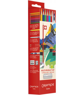Набор Caran d`Ache Back to School Multiproduct Металлический пенал, пр. 16, 3000.316
