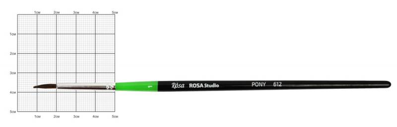 Поні кругла 612 №1, к.р. пензель Rosa Start