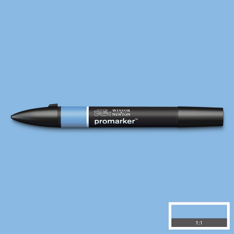 Маркер двухсторонний, Promarker, W&N, Синий кадетский B336