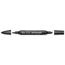 Маркер двосторонній Brushmarker, Сірий теплий 5, 0204129 W&N