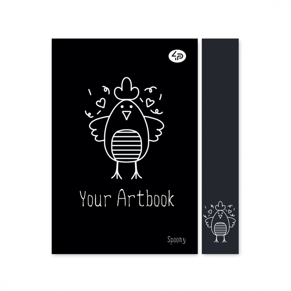 Блокнот А5 "Artbook "Spoony", chiken, 902743, TM Profiplan