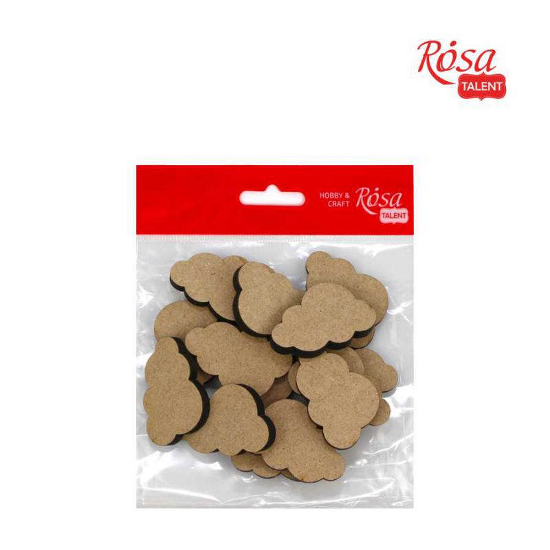 Міні-заготовка Хмаринка, МДФ, 4*4 см, 1 шт, Rosa Talent (15)