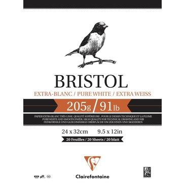Склейка д/малюнка А4 Bristol 20 арк./205 г/м2, 96170C