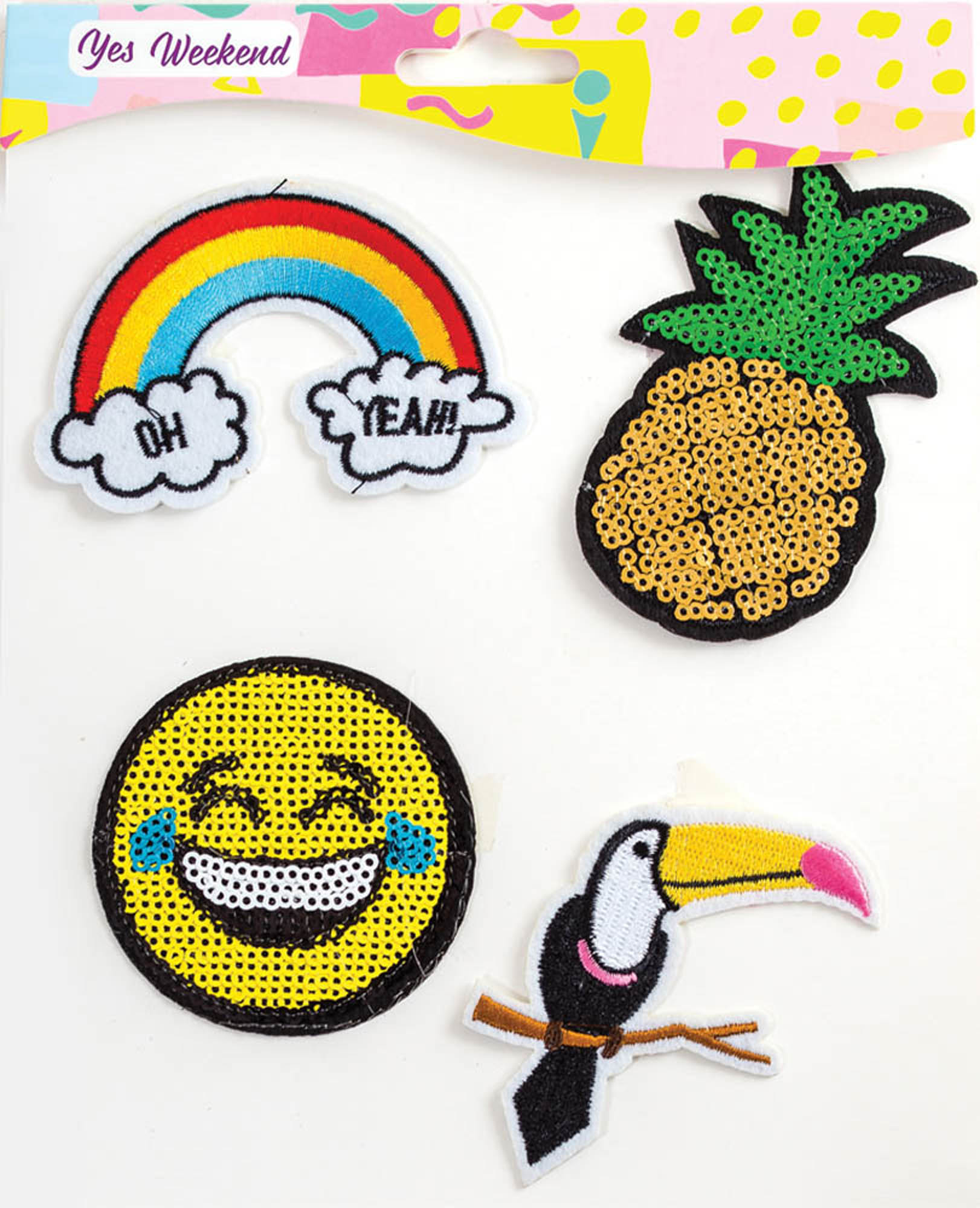 Набор термо-наклеек "Fashion peep" ананас, смайл 554334