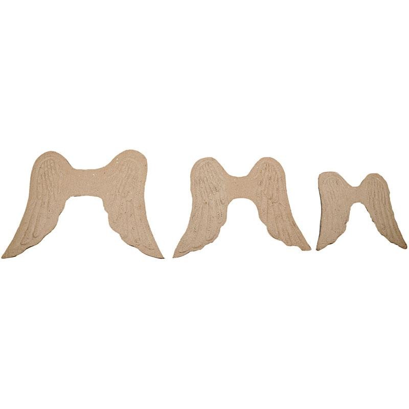 Заготовка из папье-маше Рельефные крылья большие (h=16 см, b=16) см, 26510 ТМ "Creativ Company"