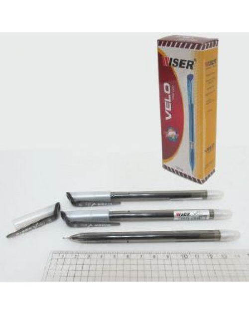 Ручка гелевая Wiser "Velo" 0,6 мм, чёрная, velo-bk
