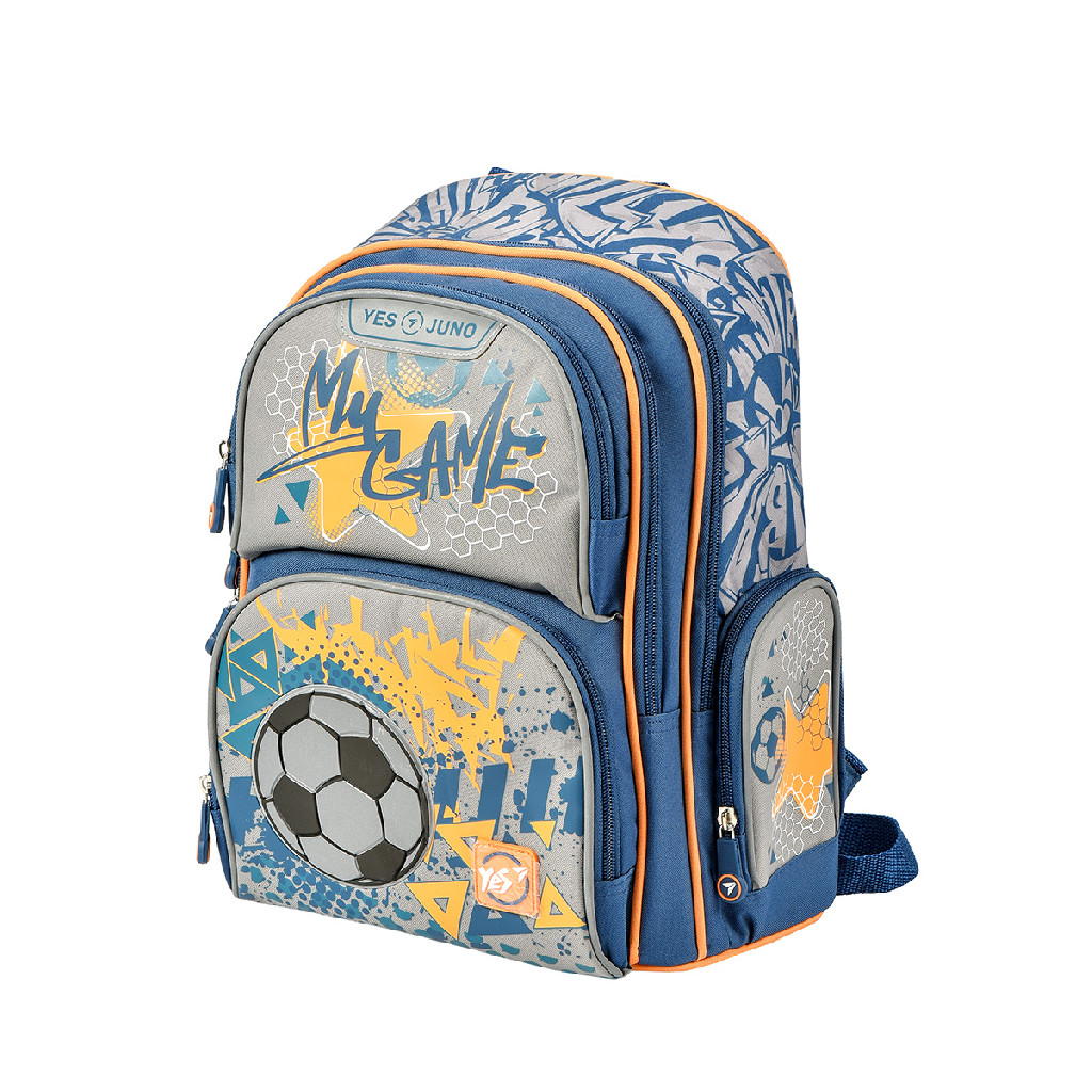 Рюкзак шкільний YES S-30 Juno "Football", сірий, 558005