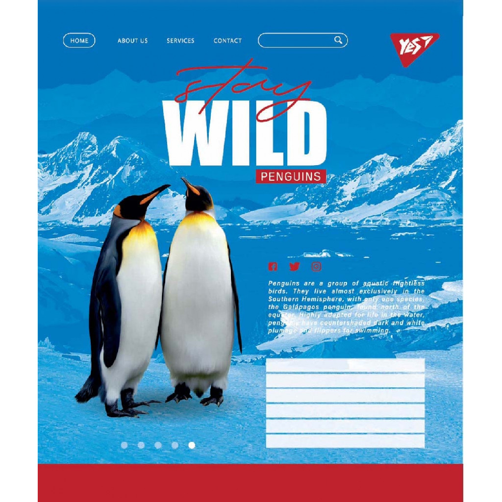 Зошит 60 лін. YES Stay wild, 765052