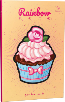 Блокнот А5 "Artbook Rainbow - Cake" peach, 901227 TM Profiplan 