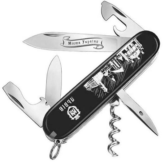 Нож Spartan City 3D, 91мм/12предм/черн/штоп/Львов, Vx1.3603.3_M0310d